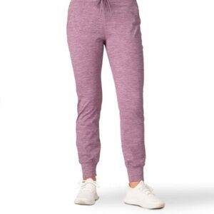 NWT Free Country Thermal Fleece Purple Jogger Pants woman’s Sz S